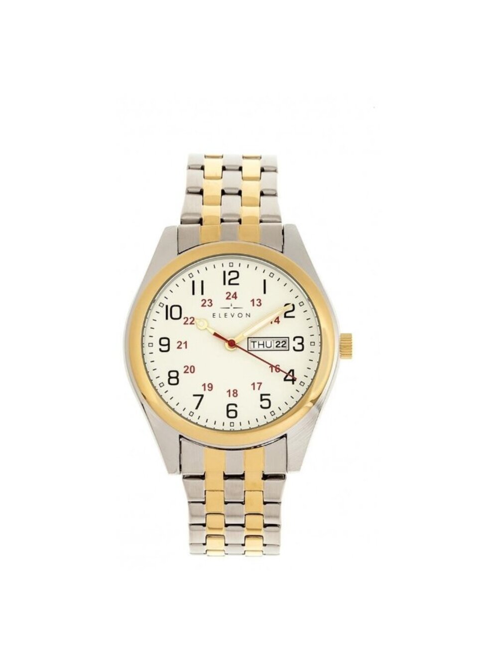 NWT Elevon Gann White Dial Two-tone Men's Watch